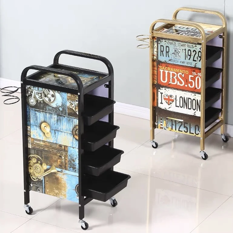 

More Design High Quality Multifunctional Customizable Commercial Furniture Beauty Hair Salon Trolley