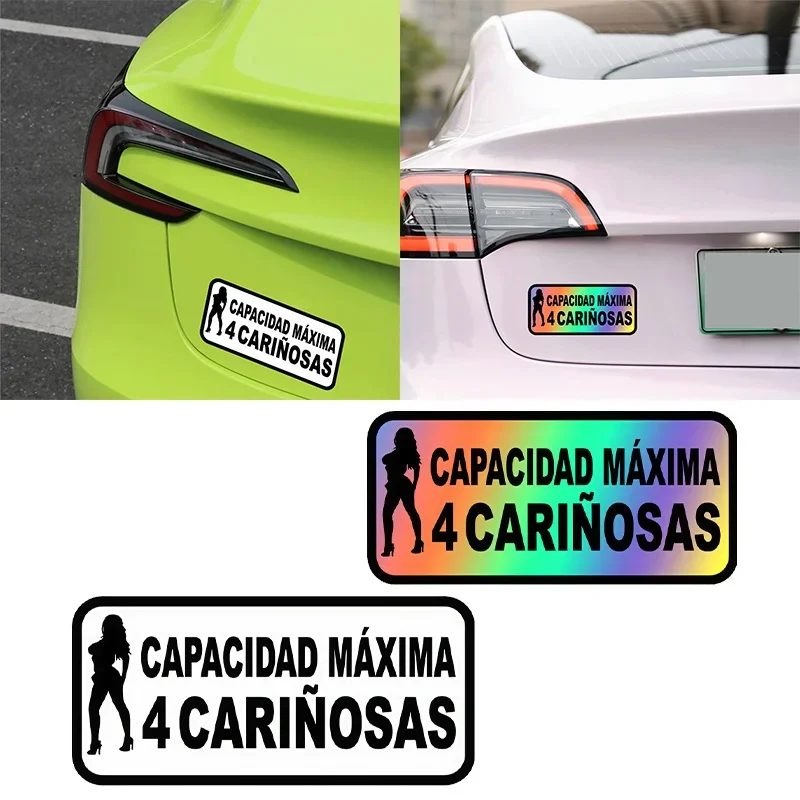 Maximum Passenger Capacity Vinyl Sticker Waterproof UV Resistant Decor Decal for Scooter Fuel Tank Motorbike Decor