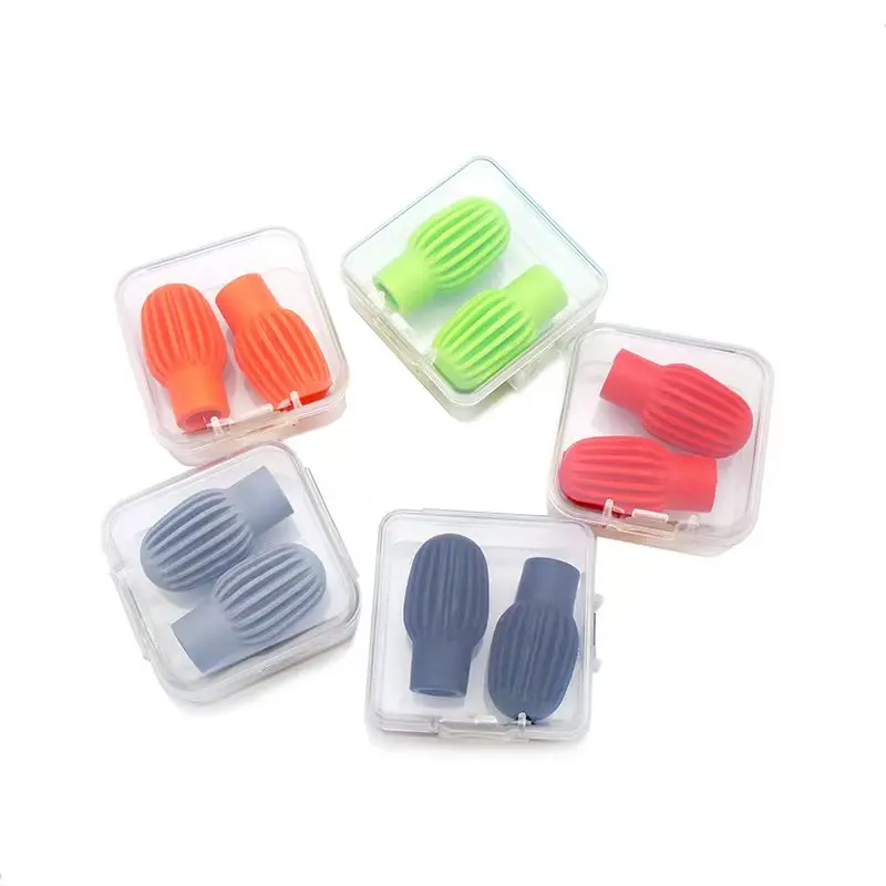 2 uds tambor silencioso funda de silicona Weaker puntas de práctica cabeza de baqueta funda de goma