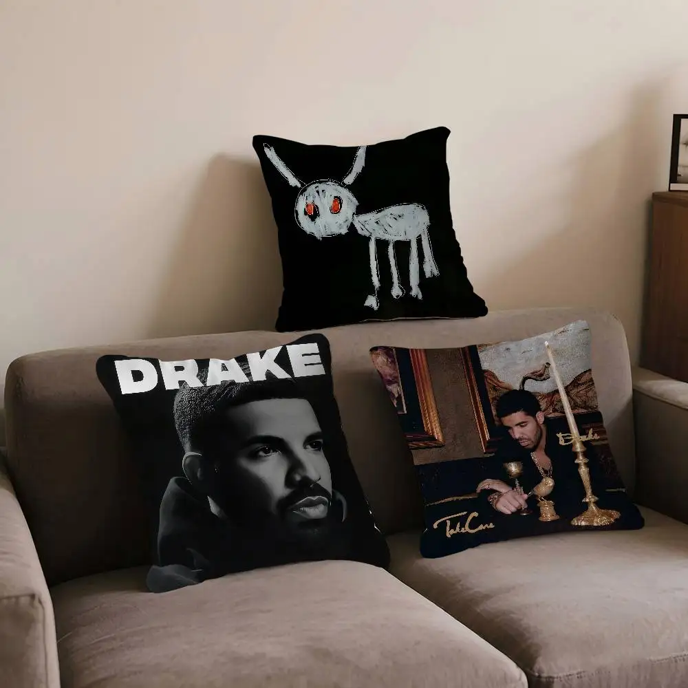

Hip Hop Rapper Drake Personalized Pillow Dust Cover Bedroom Kids Party Decoration Pillowcase Birthday Children Gift