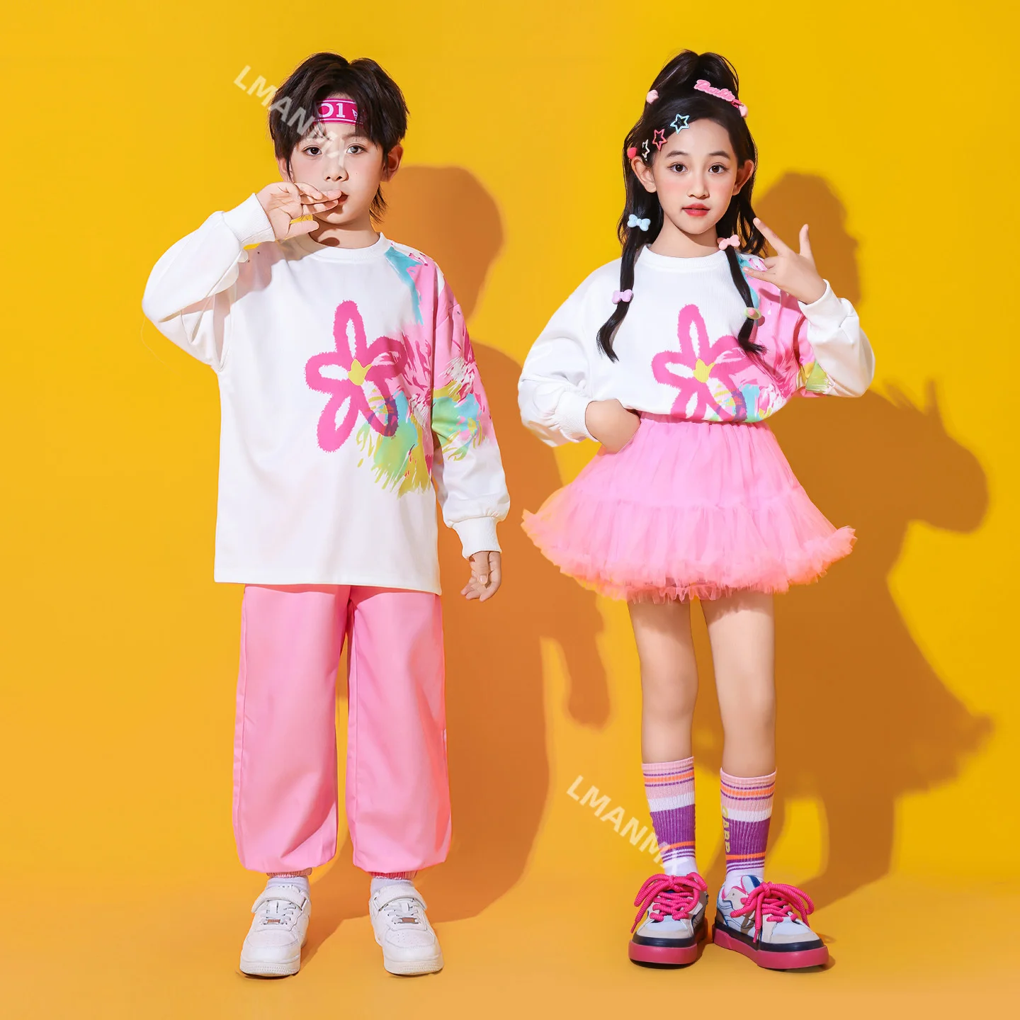 Children's Joyful Cheerleading Performance Costume, Sports Meeting Opening Ceremony Costume, Dance Performance Costume