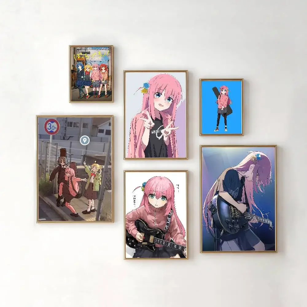 Anime B-Bocchi The R-Rock Poster HD Quality Wall Art Retro P