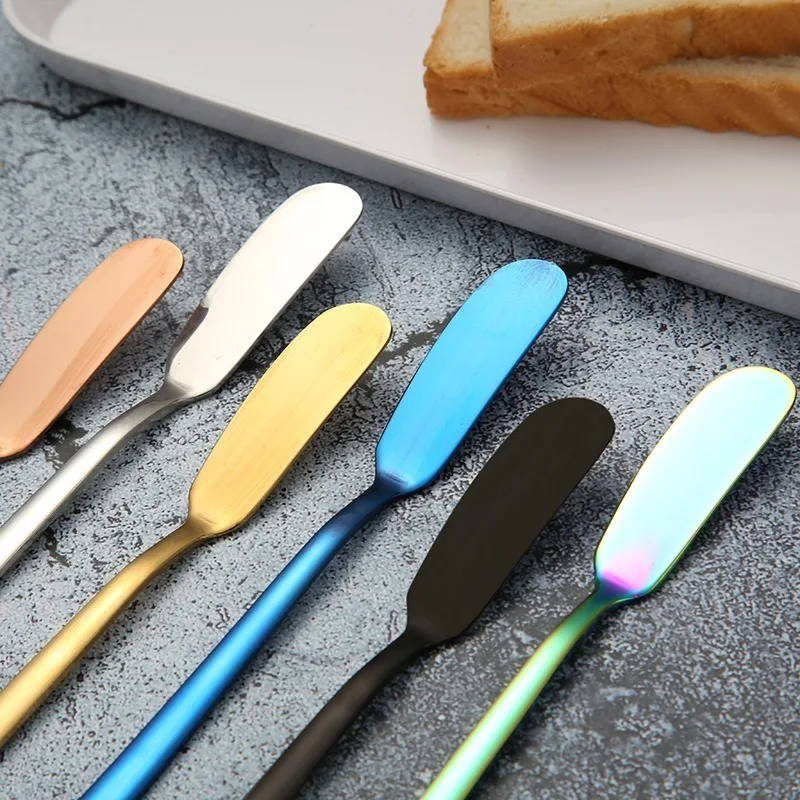 304 Stainless Steel Butter Knife Butter Spatula Jam Knife Smeared Ceese Knife Creative Tableware