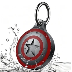 For Airtag Case IPX8 Waterproof Keychain for Apple Air tag Holder Aluminum Metal Protector for Wallet Luggage Cat Dog Pets