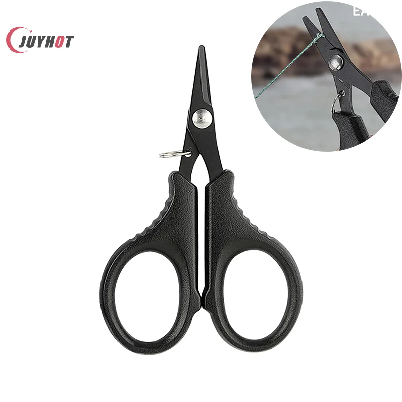 Titanium Coating Stainless Steel Fishing Scissor Plier Cut Braid Line Cutter Plies Carp Fishing Accessories Fishing Tools