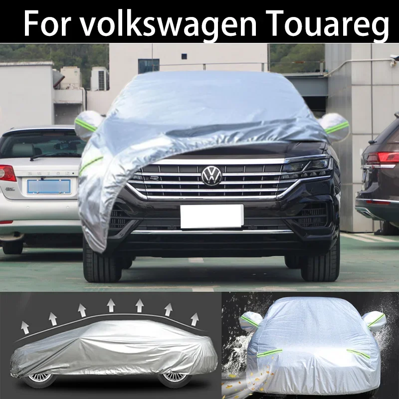 

For volkswagen Touareg car Cover Dustproof Outdoor Indoor UV Snow Resistant Sun rain Protection waterproof hail cover for car