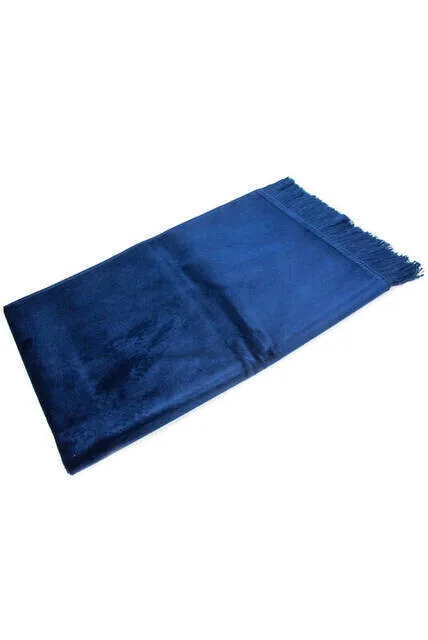 IQRAH Luxury Plain Patterned Free Velvet Velvet Seccade-Navy Blue