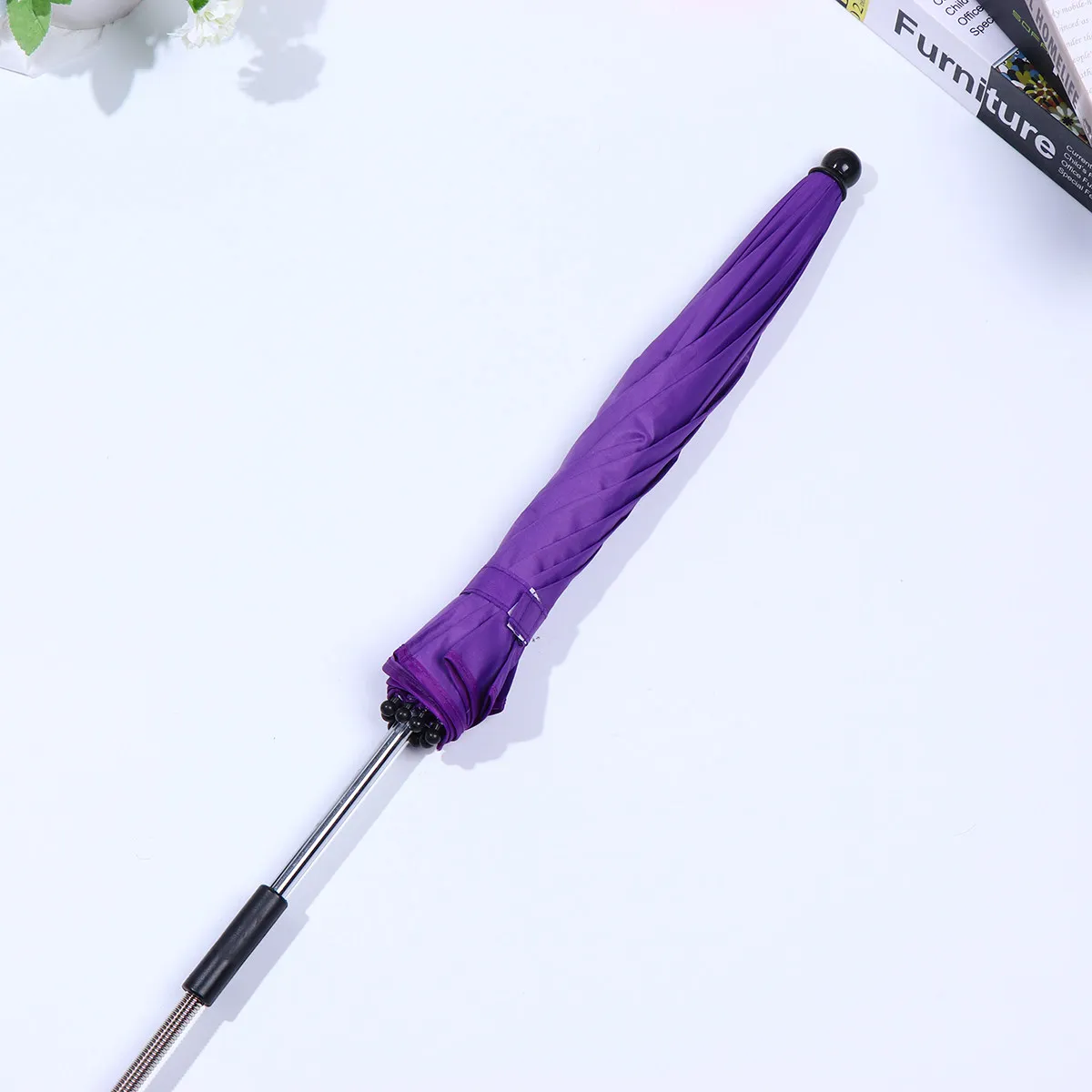 Baby Cart Sun Umbrella Purple Sturdy Easy Install Multifunctional Stroller Umbrella Outdoor Baby Cart Supplies Sunscreen
