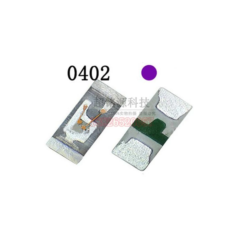 500PCS 1005 0402 Violet Color Patch LED Lamp Beads