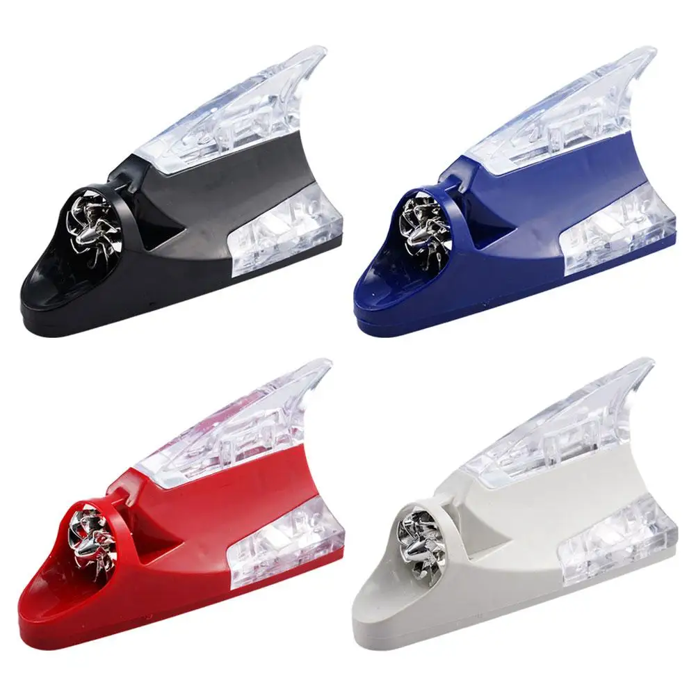 Car Wind Shark Fin Antenna LED Warning Flash Upgrade Car Radio Signal Enhancement Roof Antenna Accessories