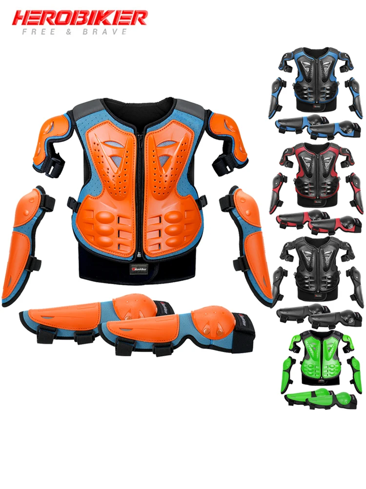 Motorrad Rüstung Weste Schutz Motocross Körper Rüstung Jacke Schutz Rüstungen Reiten Knieschoner Moto Volle Rüstung Kinder