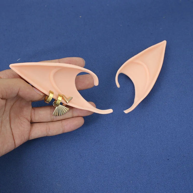 Anime Arknights Lumen Cosplay Elf Ear Artificial Soft Silicone Ears Men Women Halloween Prop Xmas Party Decor Accessories Gift
