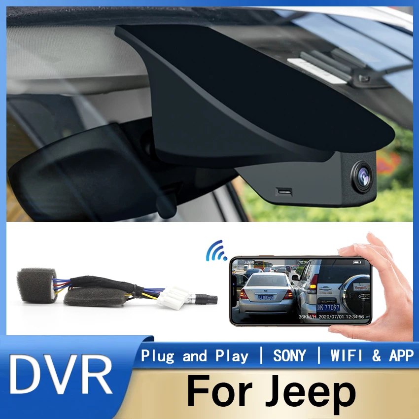 

New! Plug and play Car DVR Video Recorder Dash Cam Camera For JEEP Compass 200T 2017 2018 2019 2020 2021 2022 Hidden Dash Camera