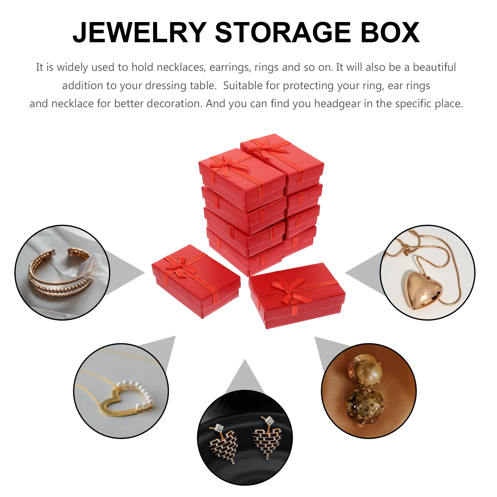 

24pcs Small Jewelry Packaging Box For Ring Earring Necklace Storage Travel Organizer Gift Case Women Valentine Wedding Christmas