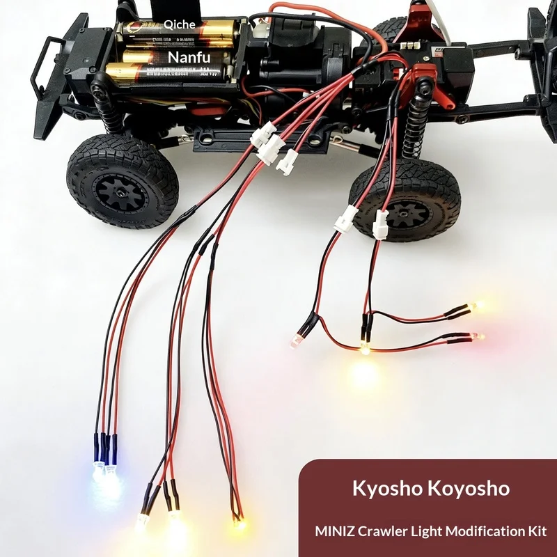 Koyosho Led Light Kit Rc Crawler Upgrade Part For Mini Z 4X4 1 24 Scale Wrangler Jimny Independent Detachable Light Set