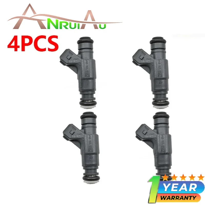 0280155964 Fuel Injector 4Pcs 0280155964 For BYD FLYER 2001-2008 CHANA Box Pickup 2007- CHERY QQ 2003- Jaguar XJ8 2004–2005