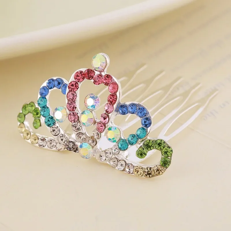 Kids Glitter Tiaras 3D Crown Hairbands for Girls Sparkling Festival Princess Hair Sticks Girls Headwear Kids Hair Accessories