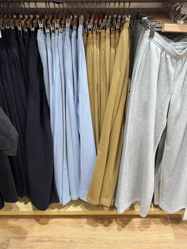 

Loose Wide Leg Sports Pants Casual Sweatpants ort Sle New Women's High Waist Long Cotton Trousers Asymmetric Commute Sle