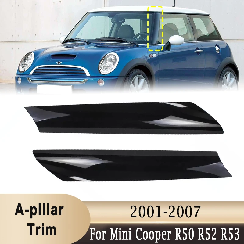 

Side Window Windshield A-pillar Windshield Decorative Trim Molding for Mini Cooper S R50 R52 R53 2001-2007 51137128157