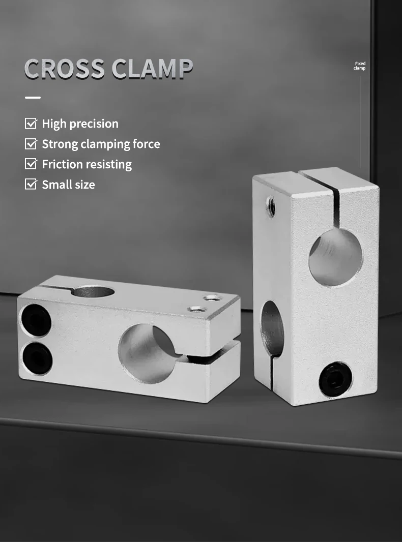 Säulen befestigungs klemme vertikale Befestigung mit festem Durchmesser Befestigung Aluminium legierung optische Achse Kreuz block Stahlrohr Befestigungs halterung Anschluss – Detail 1