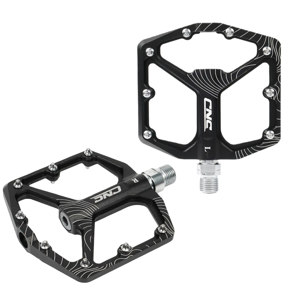 

Ultralight CNC Bike Pedals 9/16" MTB Road Bicycle Flat Pedals Aluminum Alloy Sealed Bearings Anti-Slip Cycling Accessories