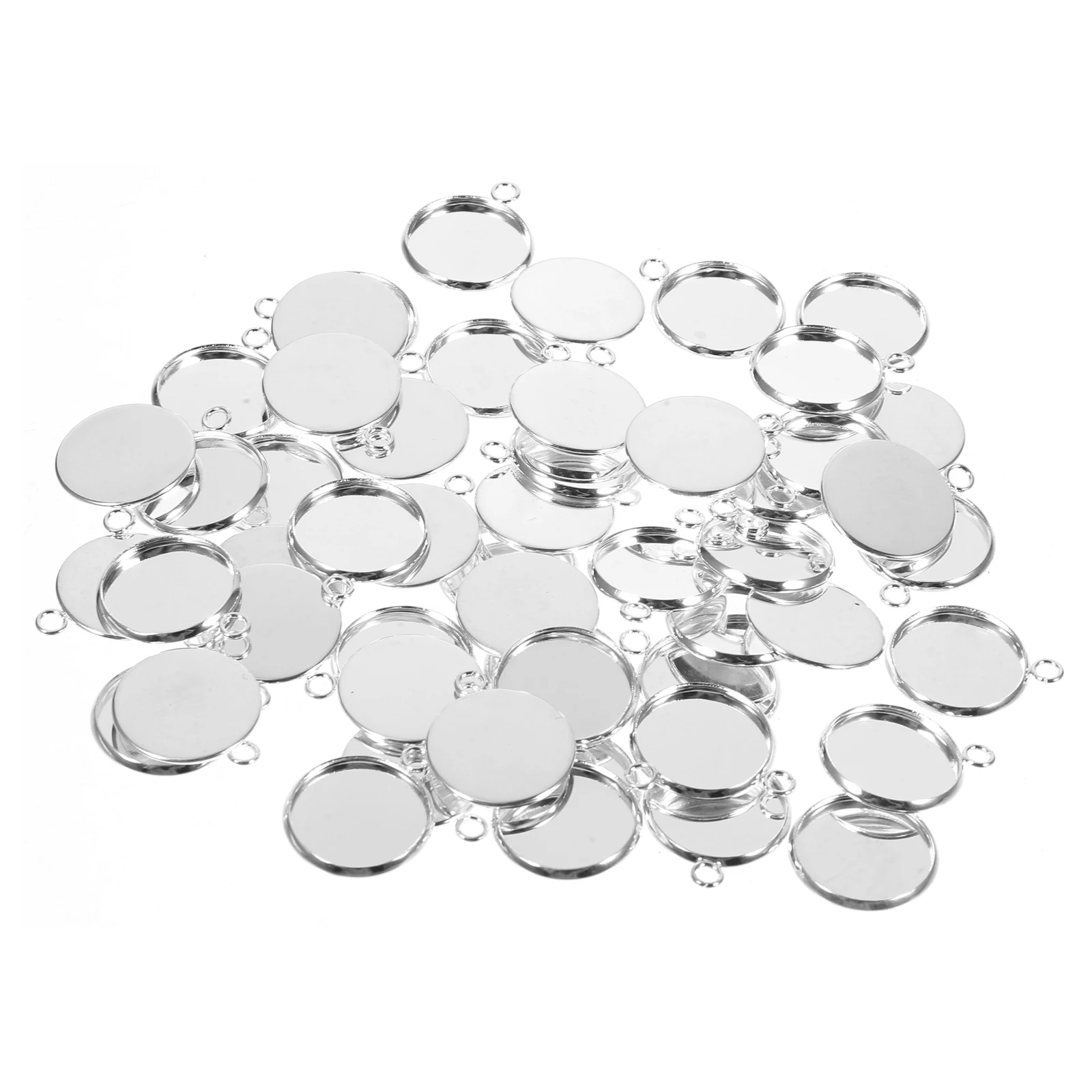 

50 Pcs16mm Ear Clip Accessories Jewelry Tray DIY Clips Materials Stainless Steel Beautiful Delicate Earrings Man