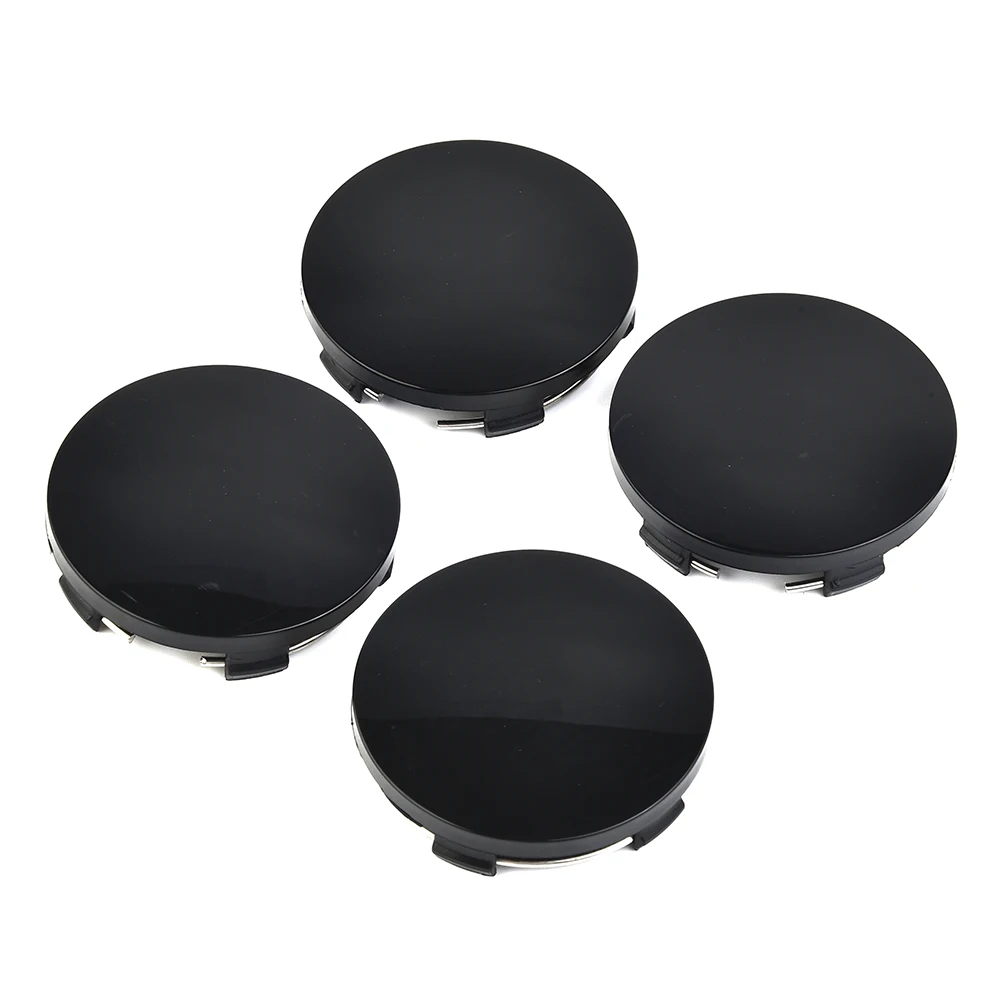 Wheel Hub Center Cap Cover High Quality 4x 60mm Universal14.5mm Height ABS Accessories Appearance Black Silver