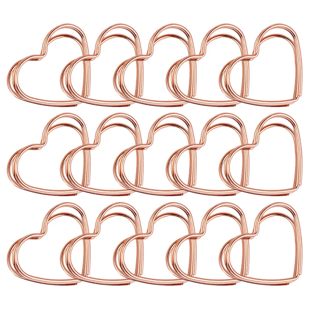 32Pcs Love Shape Message Clip Sturdy Metal Table Number Holder for Photo Note Card Stand Restaurant Wedding Menu Name Place