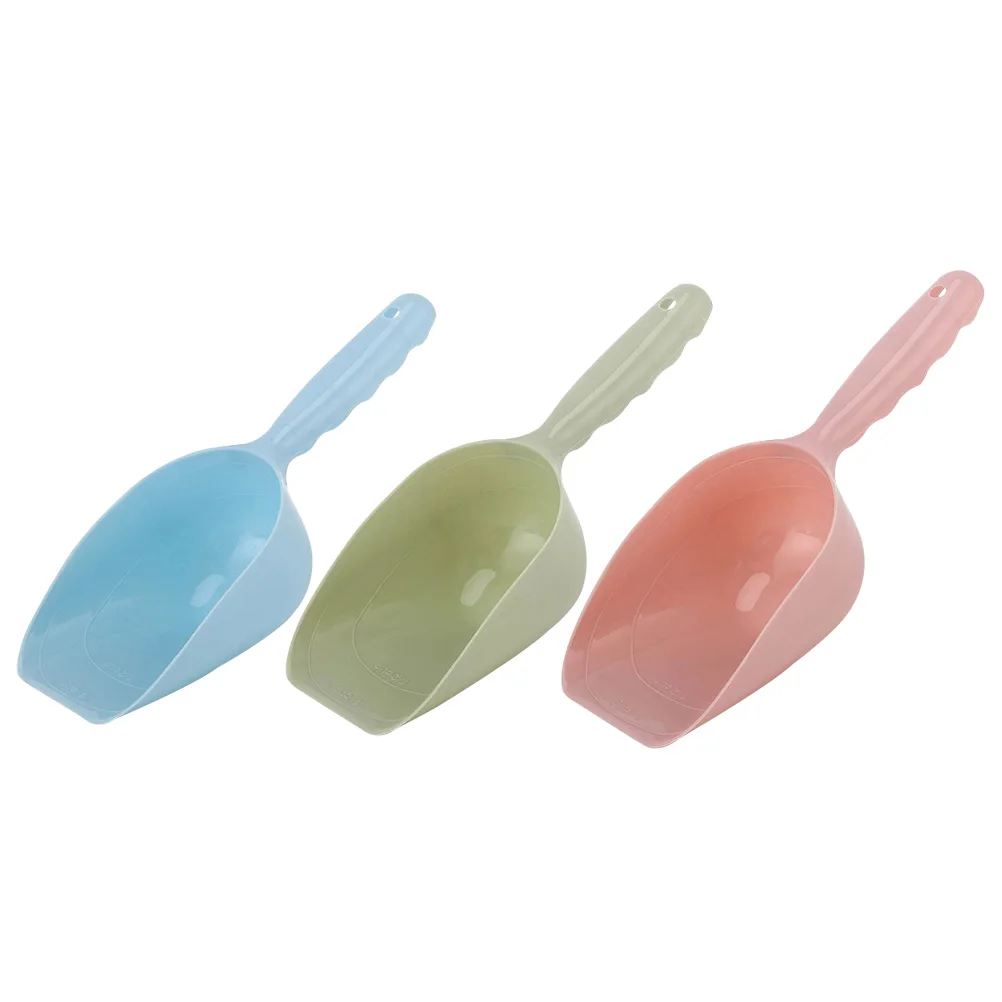 

3pcs Pet Shovel Durable Cat Feeding Shovel Dog Spoon Feeding Tools Random Color Household Supplies Automatic Feeder
