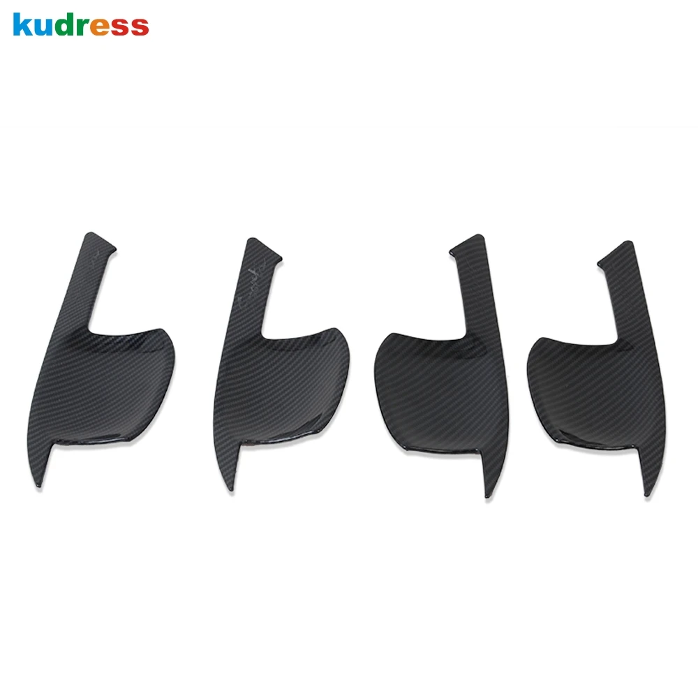 For Hyundai Tucson 2015 2016 2017 2018 2019 2020 Carbon Fiber Car Side Door Handle Bowl Cover Trim Sticker Exterior Accessories