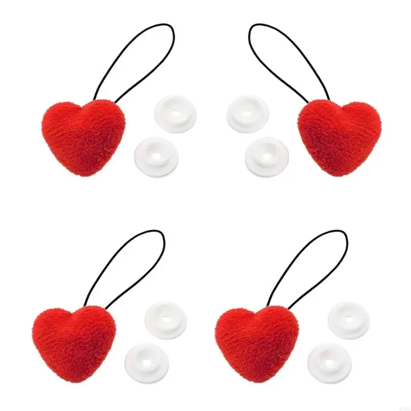 A0KE Invisible Duvet Clips Heart-Shaped Safe and Effective Bedding Fixers 4pcs