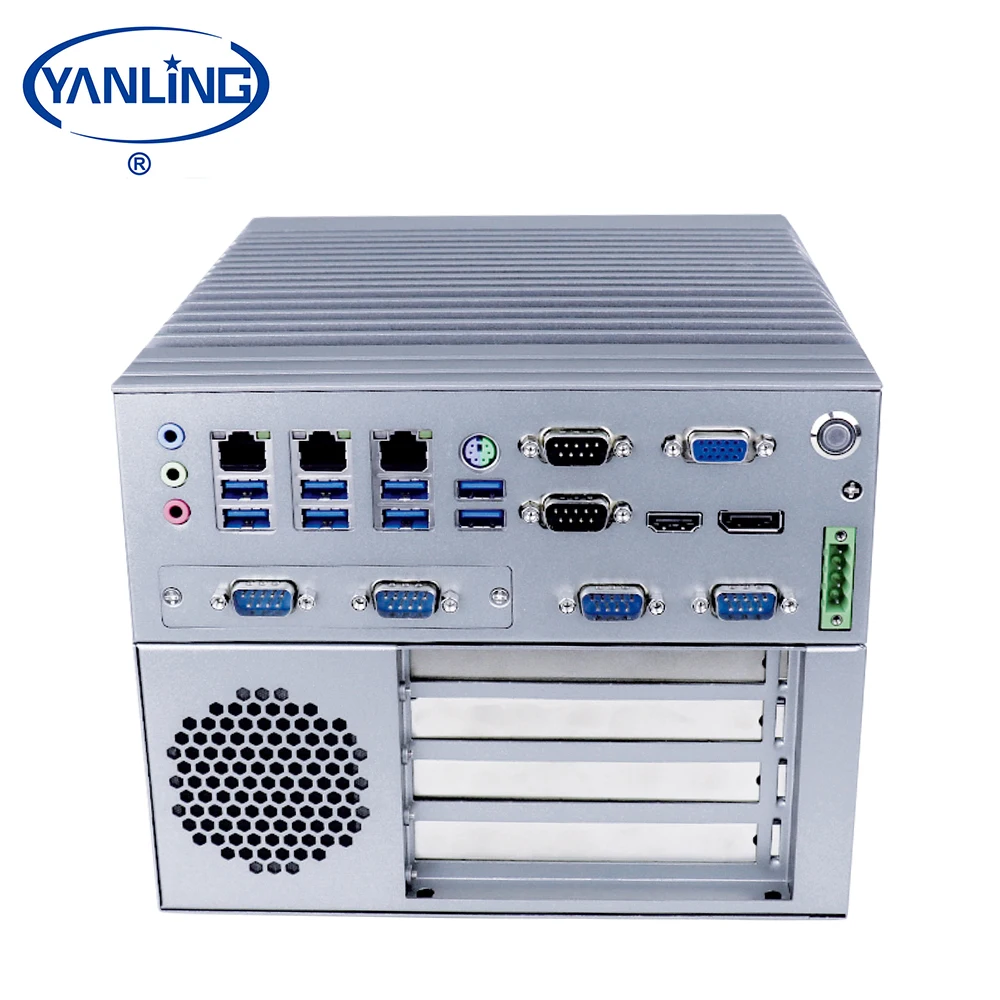 PCIE X16 , PCIE X4 Slot Dual PCI Slot Industrial Embedded Box Mini Pc