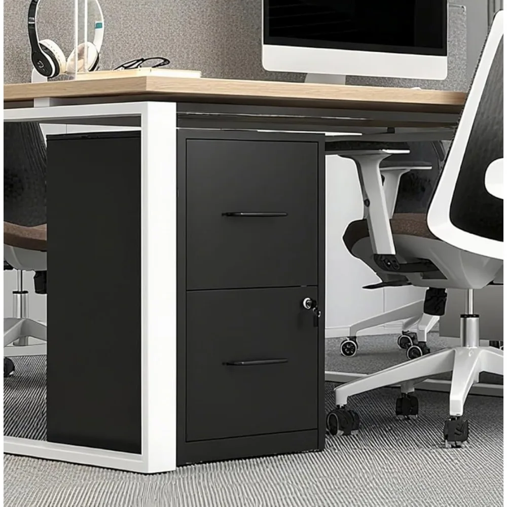 

2 Drawer File Cabinet with Lock,Metal Vertical Filing Cabinets for Home Office,Heavy Duty File Storage Cabinet, Customized