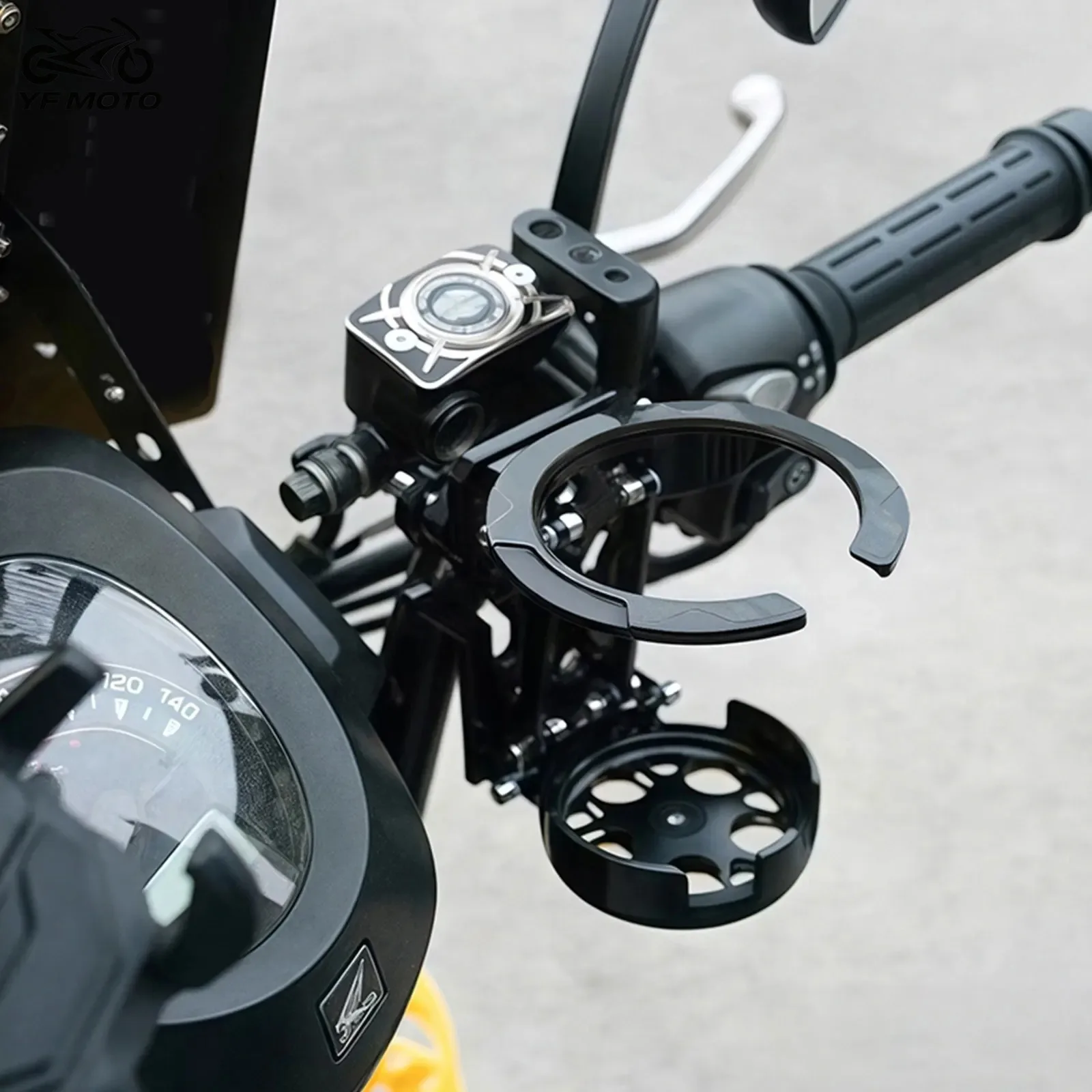 Universal Motorrad Tasse Halter ABS Einstellbare Wasser Flasche Halterung Faltbare Lenker Getränke Halter Radfahren Zubehör