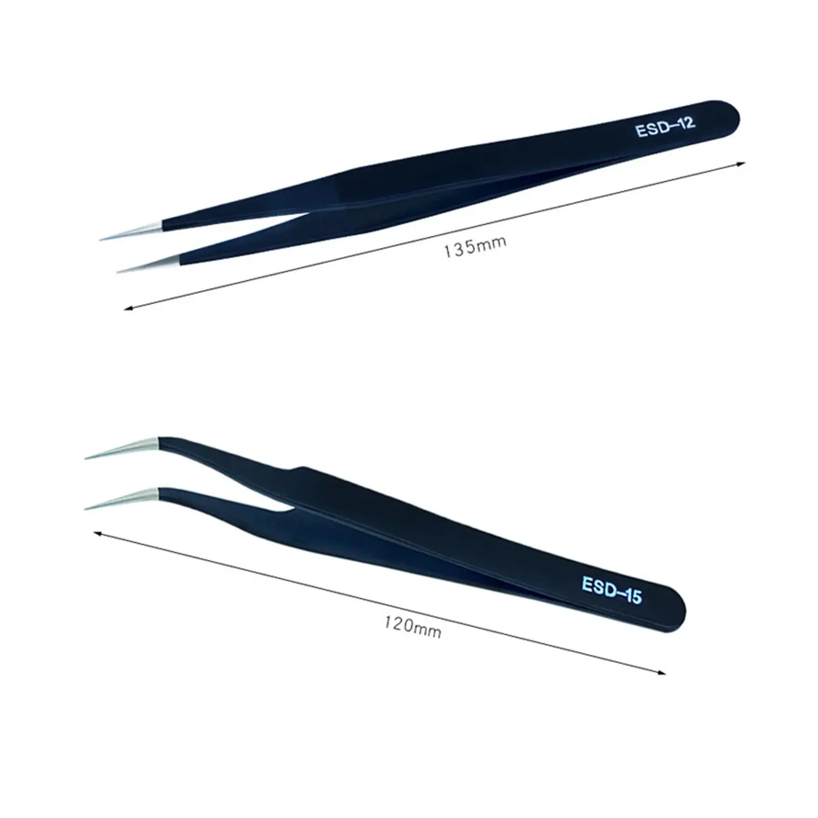 Lingyoucraft 2 ชิ้นแหนบขนตาอเนกประสงค์ Precision ชิ้นส่วนขนาดเล็ก Clamp สําหรับ