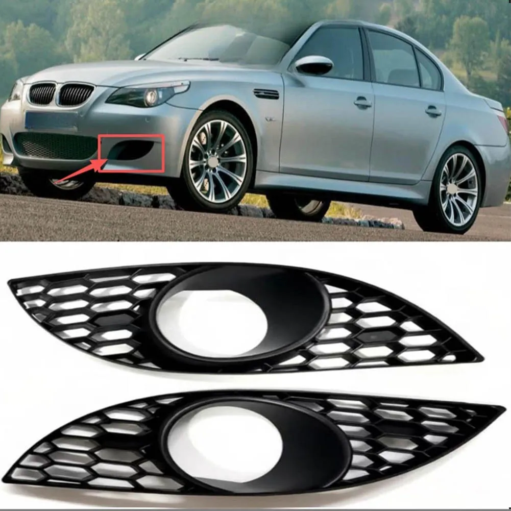 

Пара защитных накладок на передние противотуманные фары для BMW 5 серии E60 523 525 530, M5, артикулы 51117895743, 51117895744, внешние детали