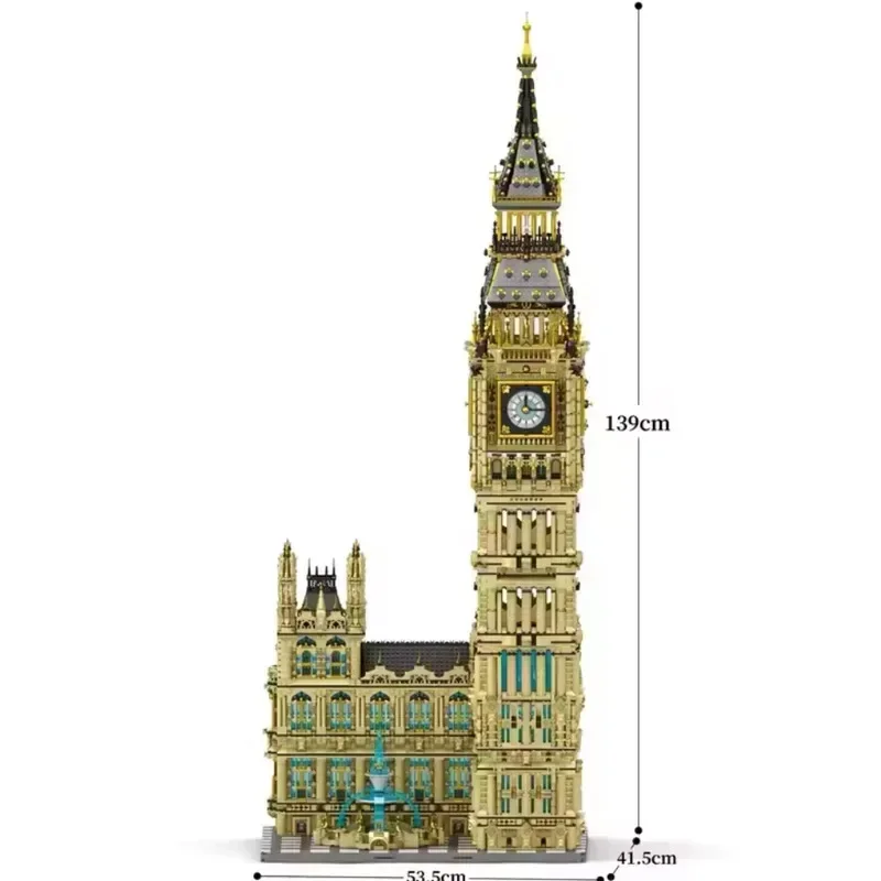 MOC Reobrix 55012 MOC UK Big Ben Building Blocks Bricks Assembling Model Construction Toys for Boys Christmas Gift Toys