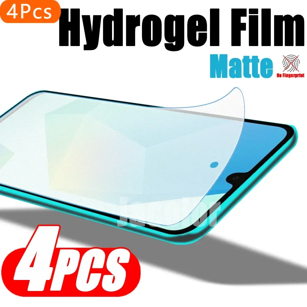 4PCS Matte Screen Protector For Samsung Galaxy A16 A06 A55 A35 A25 A15 A05S A54 A34 A24 A14 Frosted Hydrogel Film Soft Film