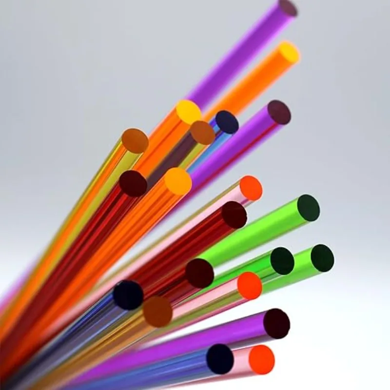 قضيب دائري من الأكريليك، 24 قطعة، قطر 6 مم، طول 305 مم، متعدد الألوان، عصا شريط PMMA من البلاستيك الصلب، أصفر، أزرق، برتقالي، أخضر، أرجواني، أحمر