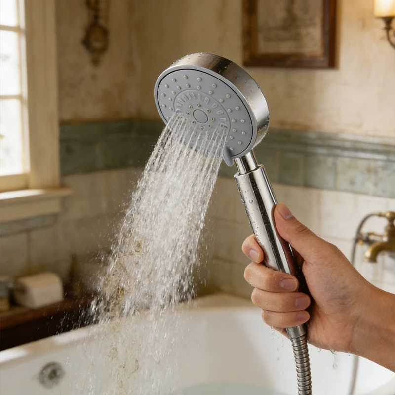 

High Pressure 3 Modes Adjustable Handheld Shower Head Sets Stainless Steel Pressurized Showerhead Shower Bathroom Showerhead Set