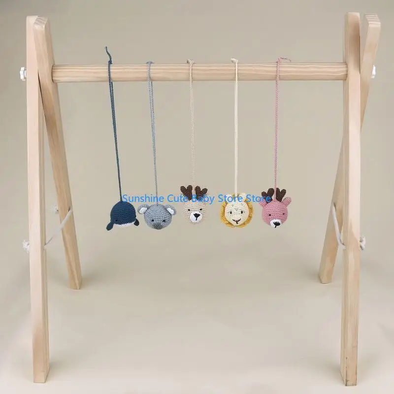 C5af cabide roupas carrinho brinquedo pendurado rack fitness pendurado brinquedos educativos iniciais
