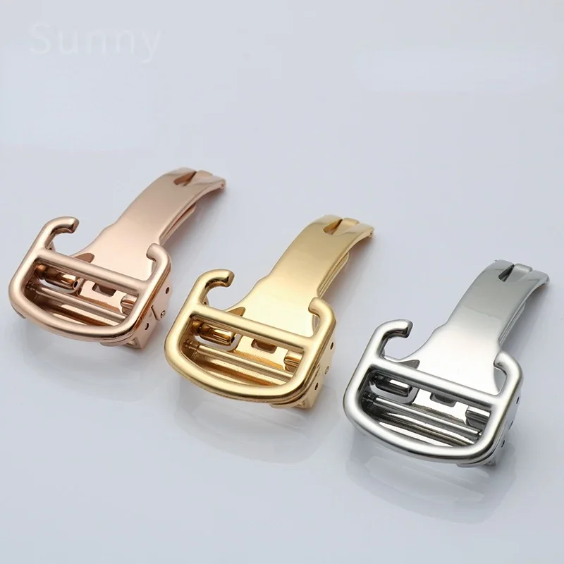 Stainless Steel Watchband Buckle for Cartier Blue Balloon Tank Claire Strap Watch-Buttom Accessories 14mm 16mm 18mm 20mm