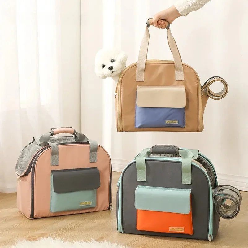 

Multifunctional Pet Bag Cats and Dogs Comfortable Breathable Shoulder Bag Pet Carrier Dog Backpack Puppy Handbag Weight 4KG