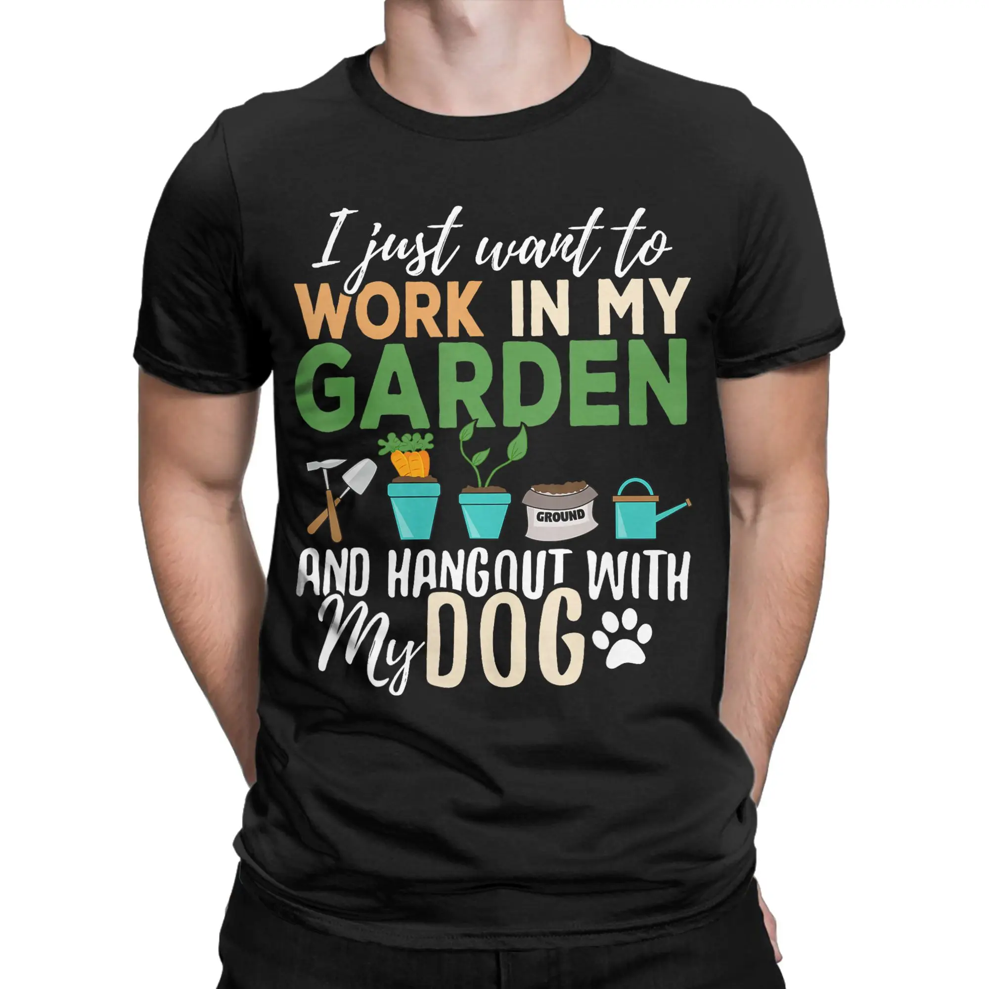 I Garden Because I Can Funny Plant Gardening Canning Lover Men's T Shirt Tees Short Sleeve O Neck T-Shirt Cotton New Clothes