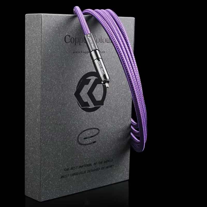 CopperColour CC SUB-MASA Subwoofer Cable Interconnect Cord OFC Pure Copper Hifi Connecting Wire with sterling silver-plated plug