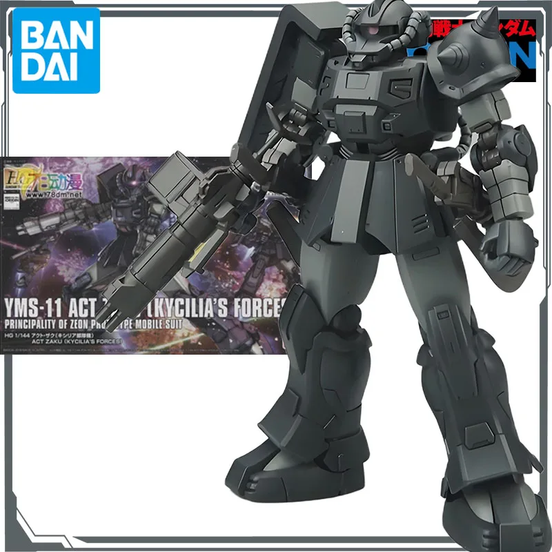 Oryginalny model do składania Bandai GUNDAM HGGTO YMS - 03 WAFF&YMS - 11 ACT ZAKU (KYCLIA'S FORCES) 1/144 Figurka Anime Zabawki do Składania