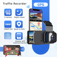 Dash Cam for Cars 3.0 Inch Black Box 170 Degree Wide Angle Dashcam Camcorder G-sensor Drive Recorder Supports GPS Wifi Car 1440p