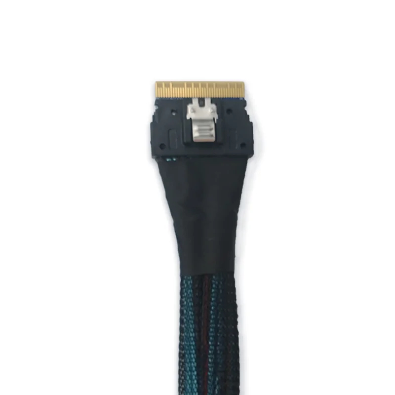 PCIe-Cable de SFF-8654 4,0 SlimSAS 8i (SFF-8639) a dos U.2, L = 100cm, 05-60005