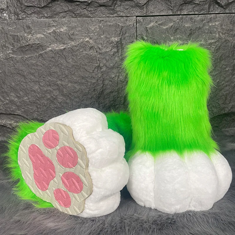 New Handmade Animal Claw Shoes Cosplay Halloween Party Costume Accessories Suitable for Anime Exhibitions Cute Bear Claw Plush