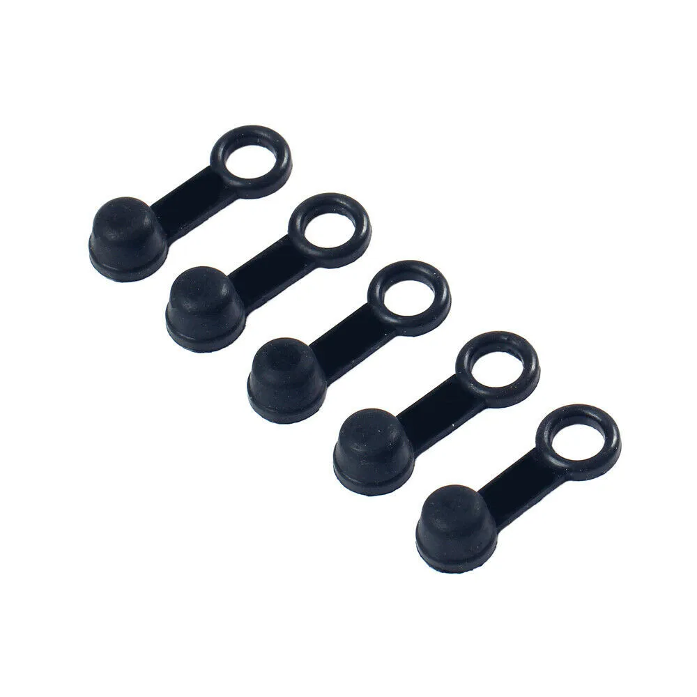 10PCS Dust Cap Cover 3.3cm Black Brake Bleed Nipple Screw Motorcycle High Quality Replacement Part Tool Useful